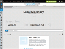 Tablet Screenshot of directory.richmondhilldirect.info